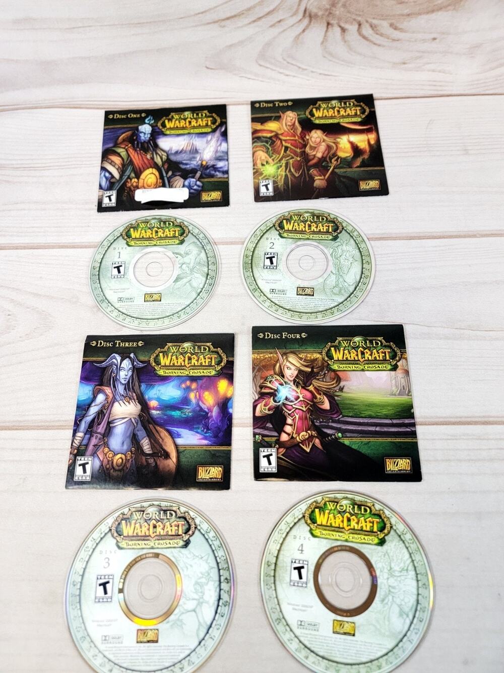 World of Warcraft: The Burning Crusade (PC, 2007) 4 Disc Set
